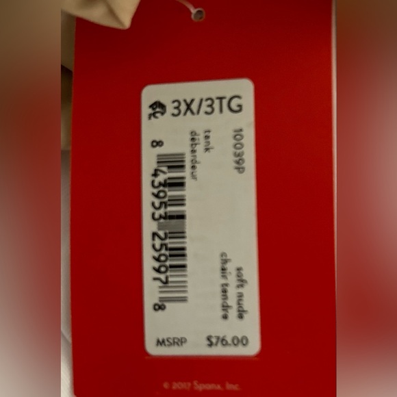 New Spanx, soft nude 3x tank ( with tag), thinstincts - Picture 4 of 4